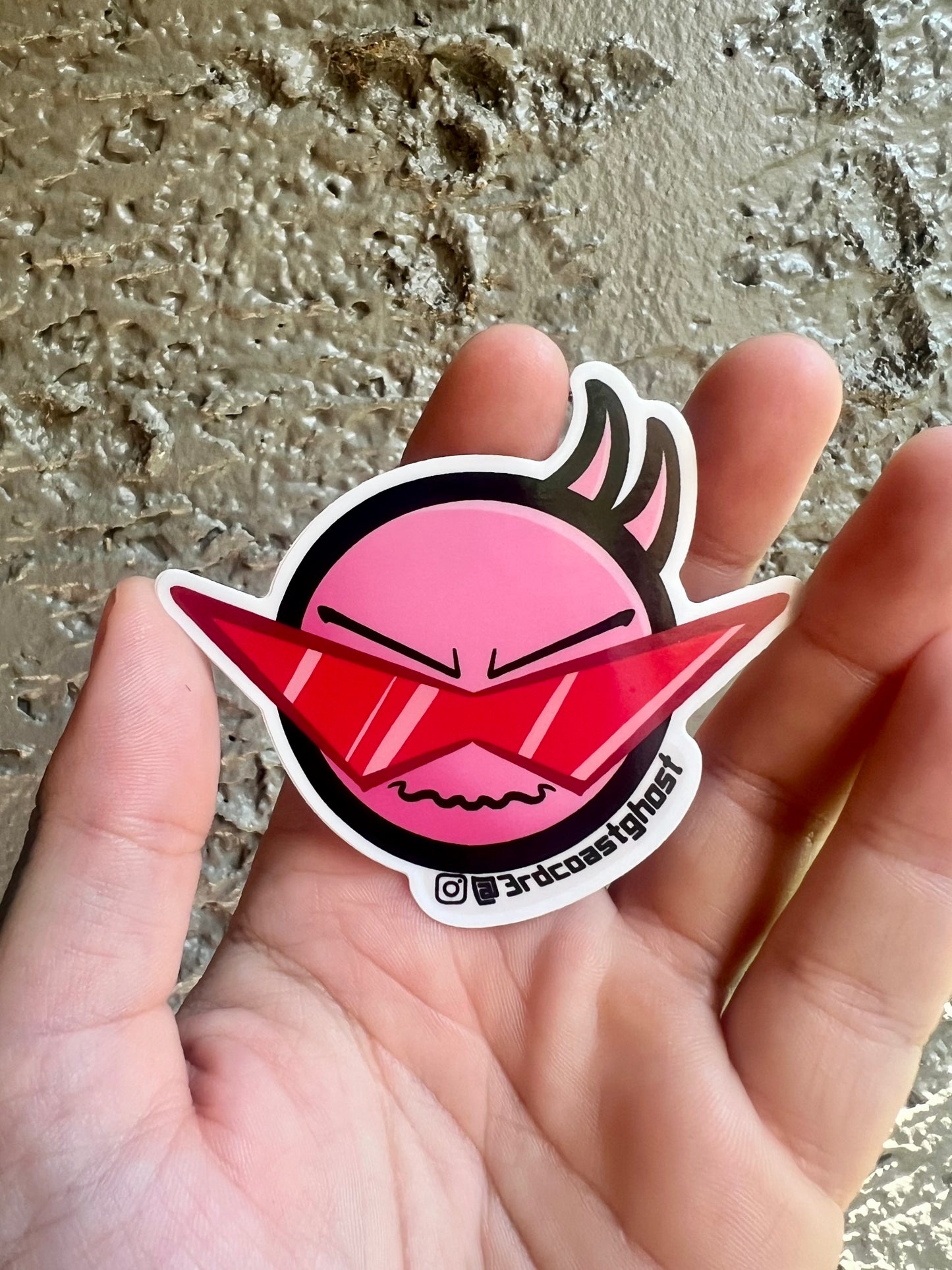 Ghosty Sticker (White Vinyl)