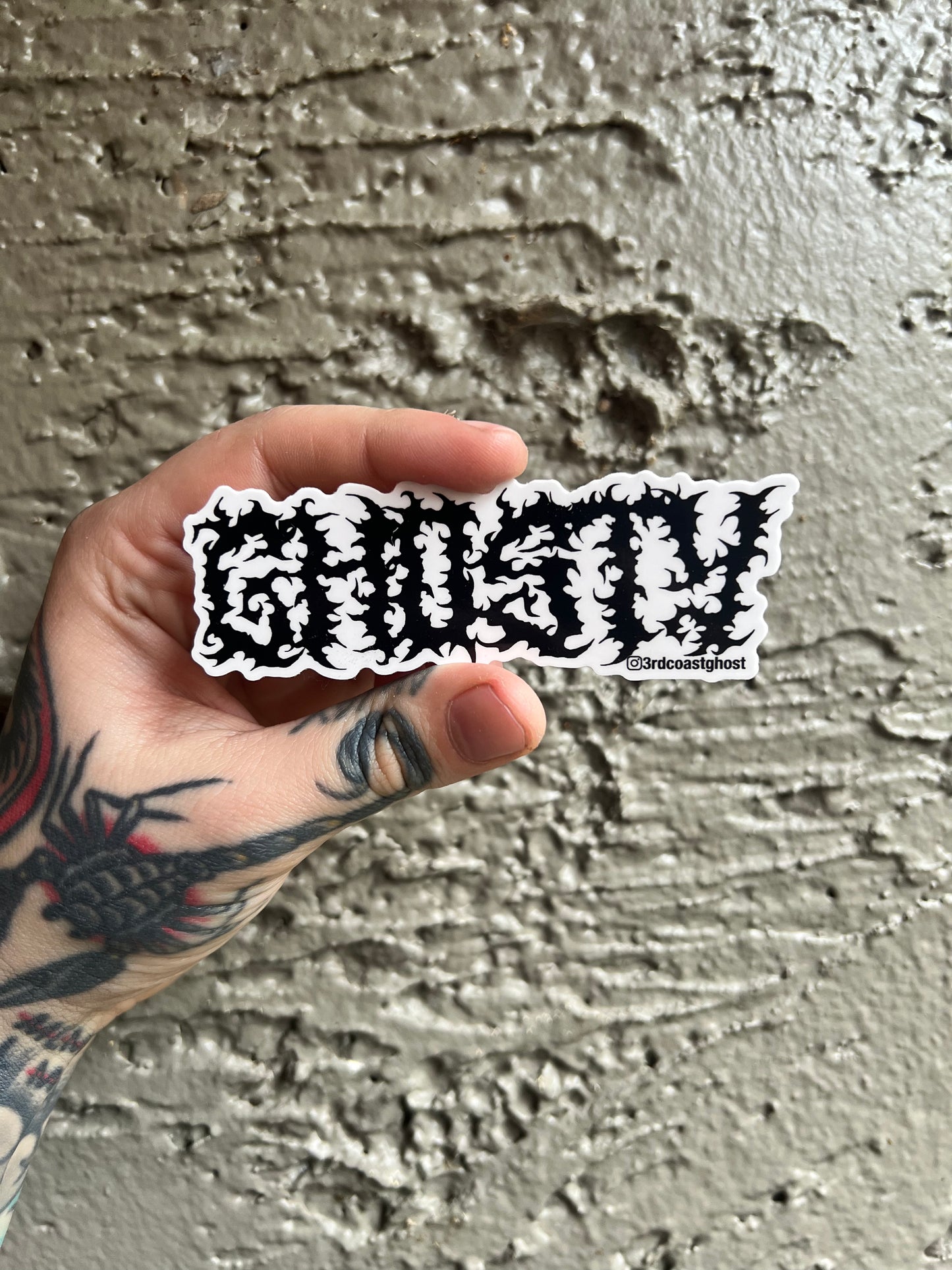 GHOSTY Metal Sticker