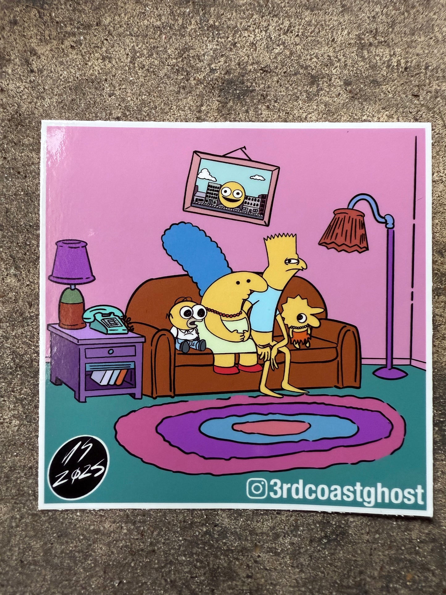 The Smiling Simpsons Sticker