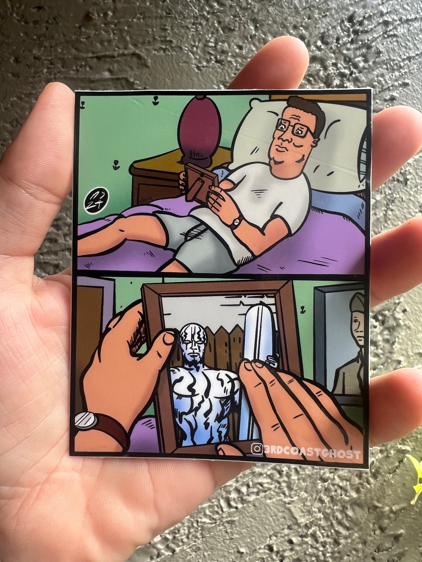 Hank Remembers Silver Surfer - Sticker