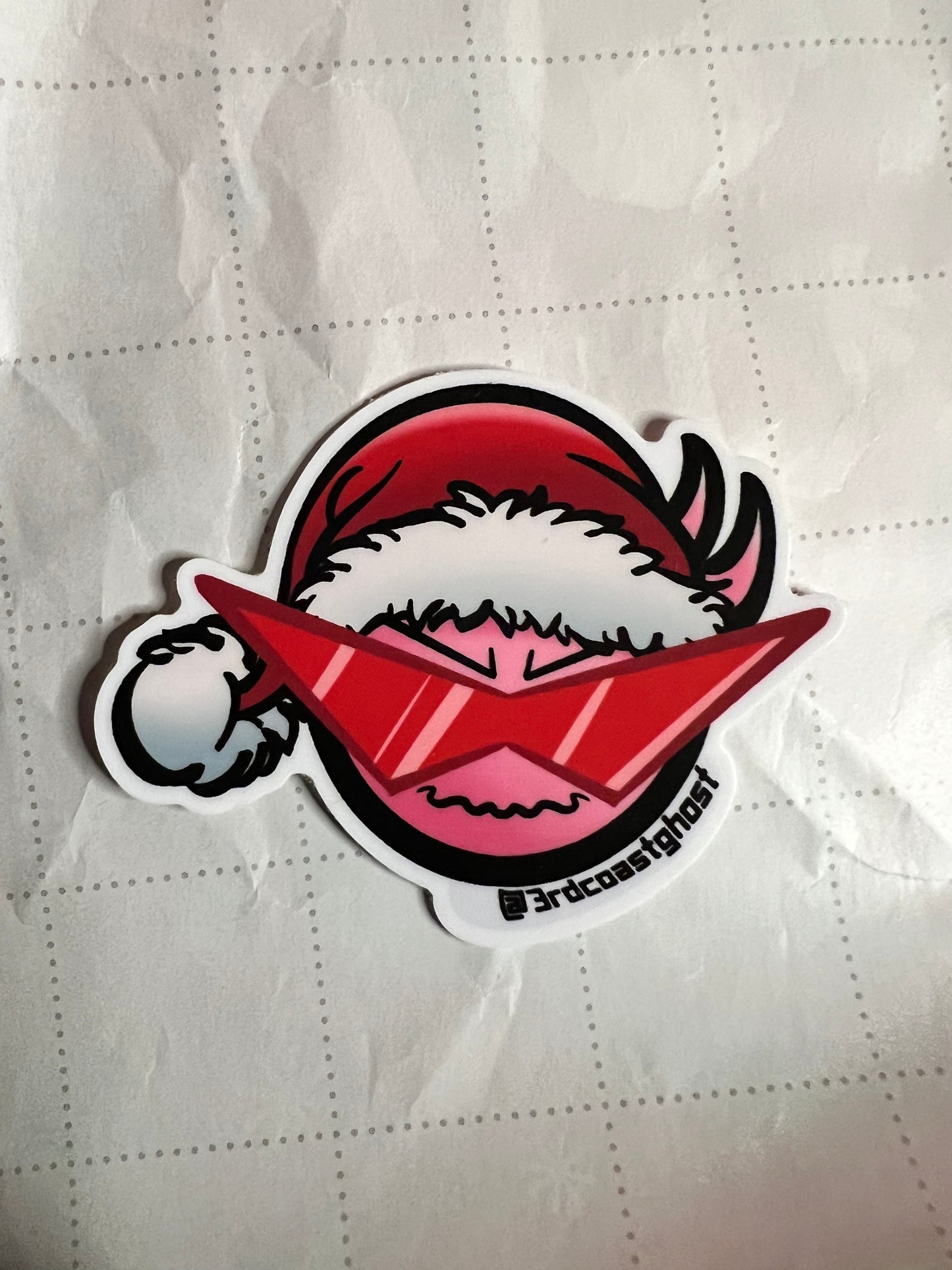 Santa Hat Ghosty Sticker